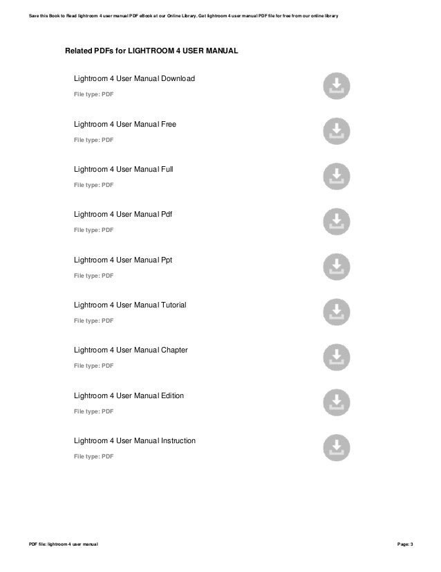 Lightroom 4 Tutorial Pdf